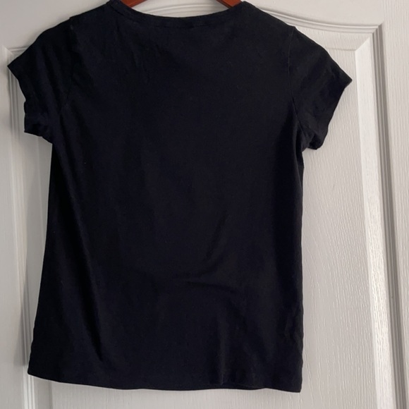 Victoria’s Secret black T-shirt with silver logo - Picture 3 of 3